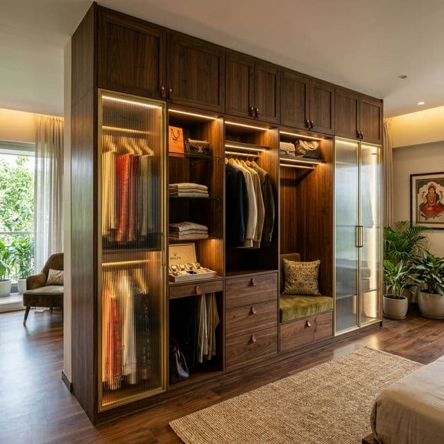 Bespoke Glass Wardrobe